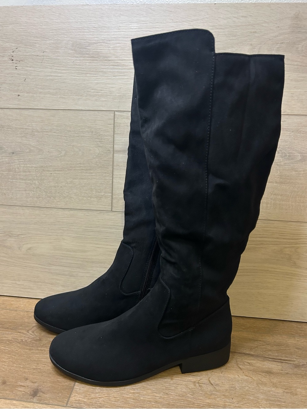 Style Co Charmanee Tall Knee-High Riding Boots Black 9.5M